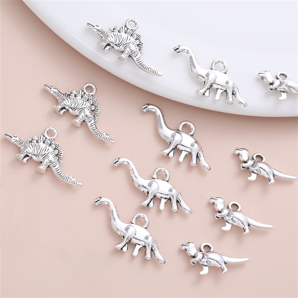 20pcs Delicado Do Dinossauro Vintage Charme Para A Jóia Das Mulheres Fazendo Colar De Pingente DIY Acessórios Localidade