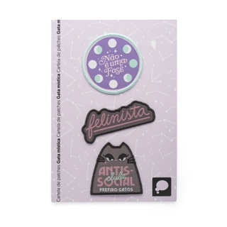 Cartela de patches gata mistica - Imaginarium em Oferta na Shopee