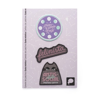Cartela de patches gata mistica - Imaginarium