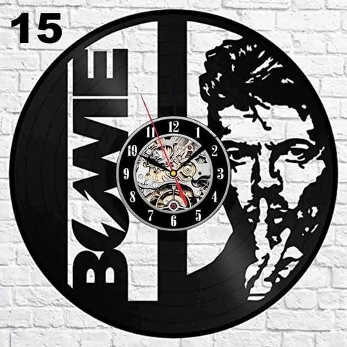 David Bowie 15 - Relógio Disco De Vinil Decoração