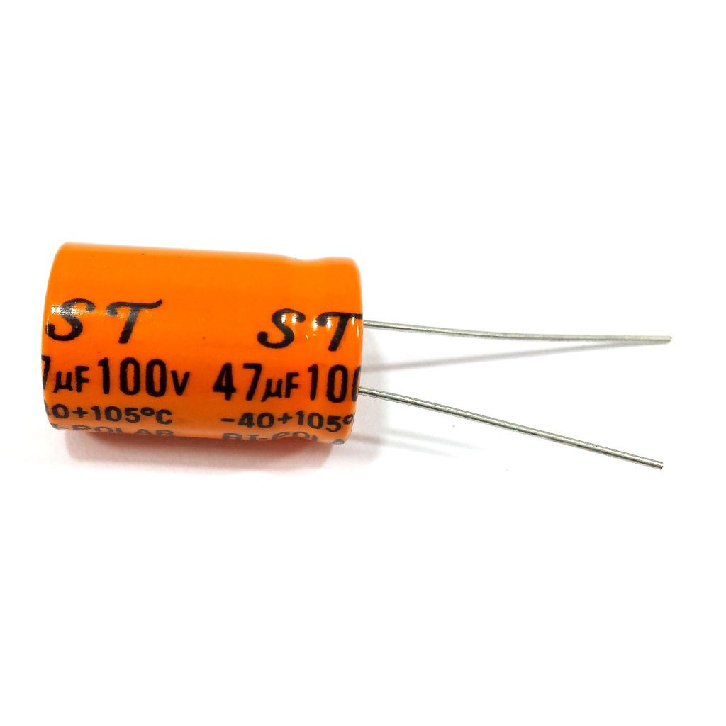 Capacitor bipolar 47 uF - para som automotivo e mecanico drive corneta boca  6x6 6x9 66 69