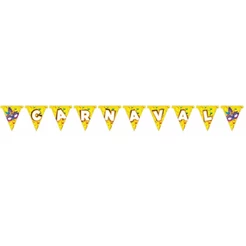 Faixa para festas e aniversario infantil TEMA CARNAVAL 115.3