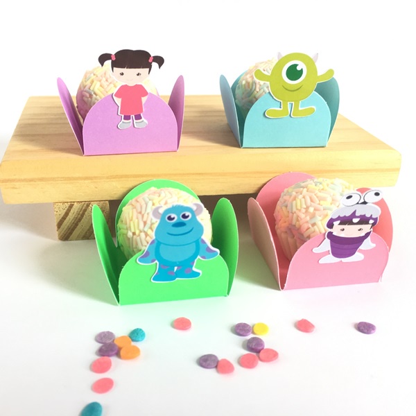 100 Forminhas para Doces Festa de Aniversário, Confeitaria, BRIGADEIRO, Monstros Cute em Oferta na Shopee
