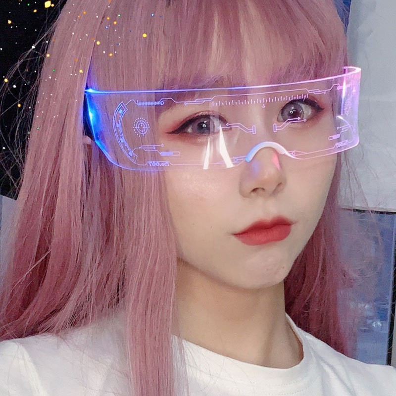 LED Glasses EL Wire Neon Party Luminous LED Glasses Light Up Glasses Rave Costume Party Decor DJ
