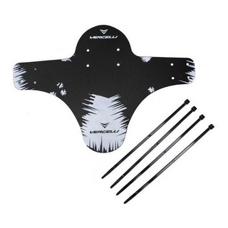 Paralama Dianteiro Nylon Vercelli P/ Bike Preto/branco em Oferta na Shopee