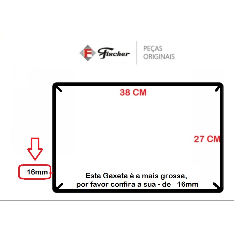 Borracha Do Forno Elétrico Fischer Fit Line Embutir 44 Litro 15800