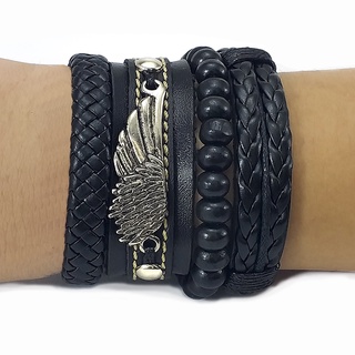 Pulseira masculino /femenino ASA DE ANJO kits c/4 peças reguláveis.