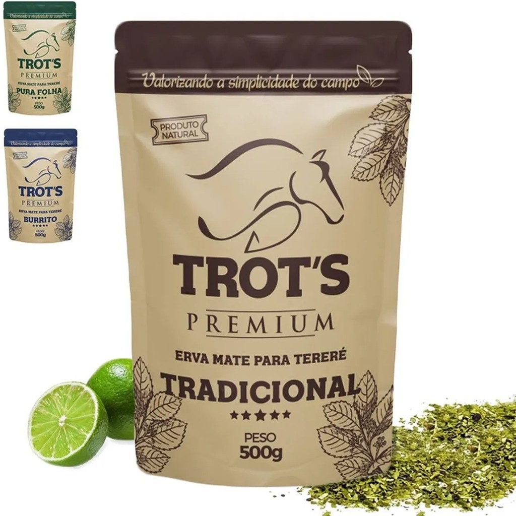 ERVA MATE TERERÉ TROTS PREMIUM SABOR TRADICIONAL 500G