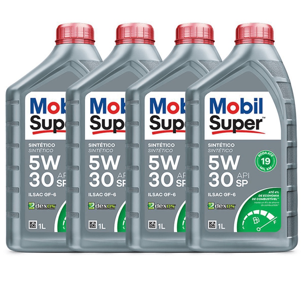 4 Oleos Mobil Super 5w30 Sintético D1 Api Sp