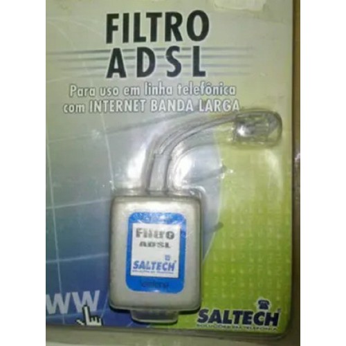 Filtro Adsl  P/ Linha Tel. Com Internet.