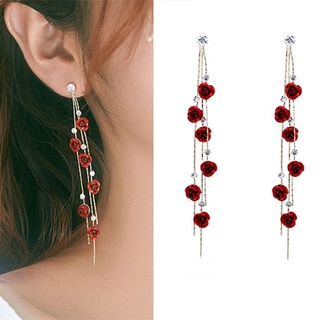 Brincos De Flor Femininos Com Strass