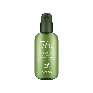 farmstay 76% green tea calming facial serum 100ml