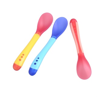 Colher Para Bebe Térmica Silicone Sensível A Temperatura