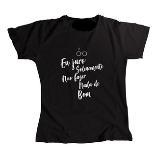 Camiseta Baby Look Juro Solenemente - Camisa Feminina Harry Potter