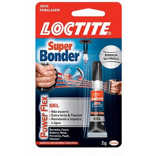Cola Super Bonder Power Gel 2g Couro Madeira