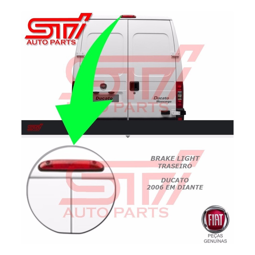 Brake Light Luz Freio Ducato 2014 2015 2016 Original Break - 735318908