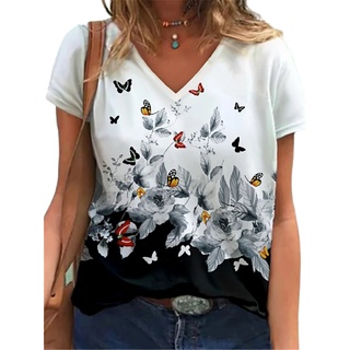 Camiseta De Verão Com Manga Curta Casual Pescoço Redondo Harajuku