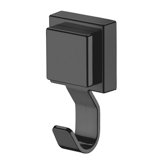 Gancho De Parede Cabide Suporte Porta Toalha Banho Rosto Banheiro Multiuso Preto Fosco Ventosa Sem Furo em Oferta na Shopee