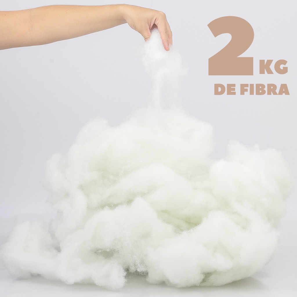 2kg de Fibra Para Enchimento Siliconada Importada para Almofadas Amigurumi Travesseiro