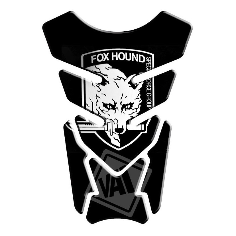 Adesivo Premium Moto Tankpad 3D Protetor Tanque Honda Yamaha Metal Gear Fox Hound
