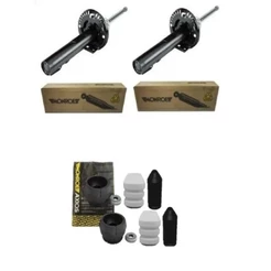 02 Amortecedores Monroe + Kit Coxim Dianteiro Axios Gol G5