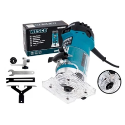 Tupia Laminadora 500W 6mm 220V WS5047 Wesco Para Corte Acabamento Móveis Madeira Em Geral Multiuso