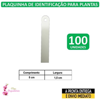 Plaquinha / Placa de Identificação de Plantas Mod E-08cm Kit com 100 und em Oferta na Shopee