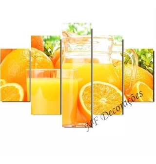 Quadros Decorativo Sala Quarto Suco De Laranja 03mmmdf