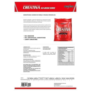 Creatina Monohidratada Hardcore Pura 1kg Integral Medica Shopee Brasil