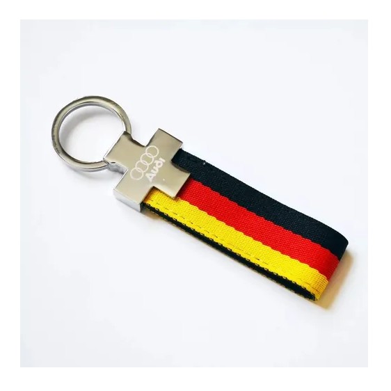 Chaveiro Audi A1 A3 A4 A5 A6 A7 A8 Q3 Q5 Q7 Tt R8 Alemanha Lona Brasão Marca de Carro Logo