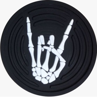 1 Porta Copo Emborrachado Rock 'n' roll Apoio Para Copos Mesas Balcao Bar Chopp Cerveja em Oferta na Shopee