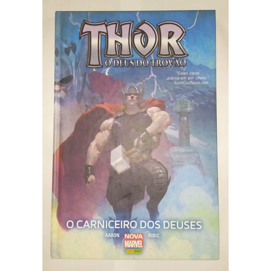 Thor O Deus do Trovão O Carniceiro dos Deuses HQ Capa dura Panini 2015