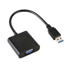 Placa De Vídeo Externa Adaptador USB USG VGA 3.0 Via Cabo USB