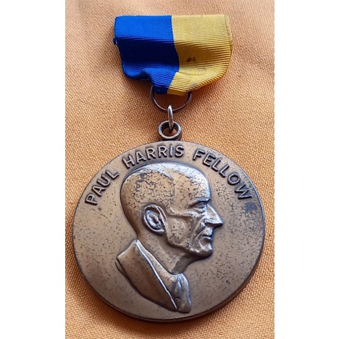 Medalha Paul Harris Fellow.  Companheiro Fundador Rotary Internacioal. Elimatec Moedas Antigas.