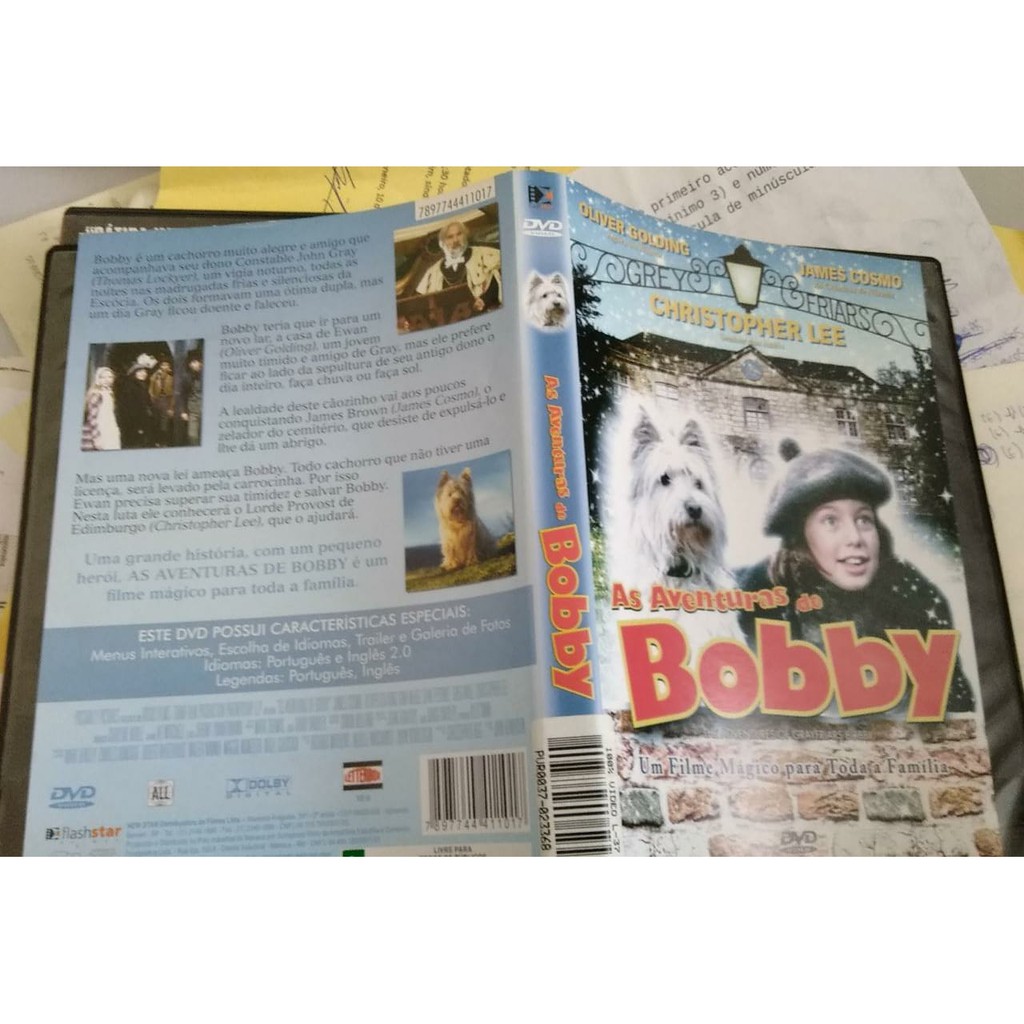 DVD - AS AVENTURAS DE BOBBY - ORIGINAL - CHRISTOPHER LEE