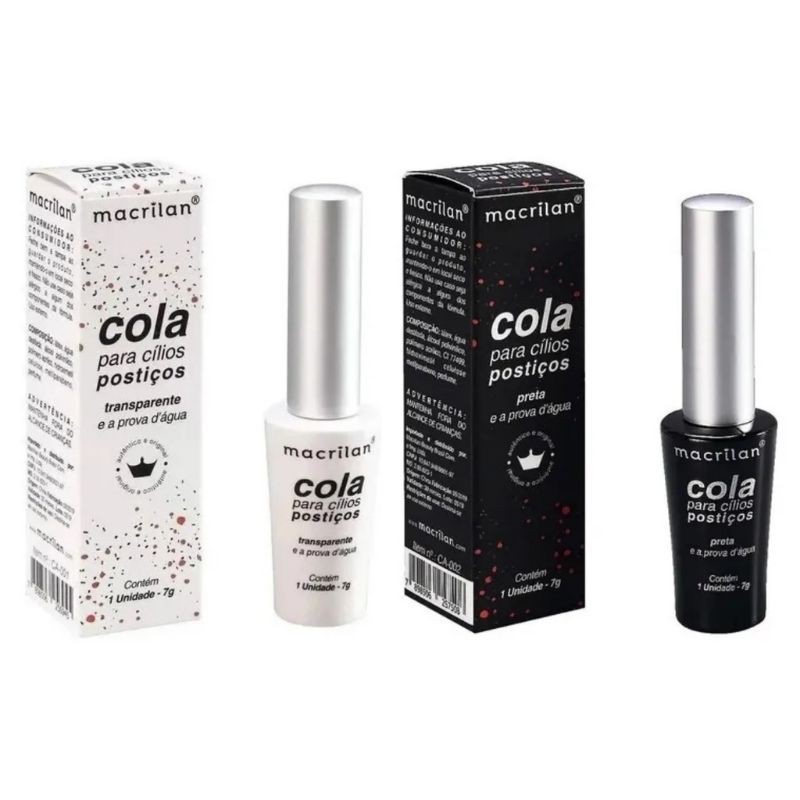 Cola Para Cílios Postiços á Prova D' Água - Macrilan em Oferta na Shopee