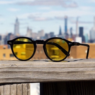 Rodada Do Vintage Óculos De Sol Das Mulheres Pequeno Quadro Óculos De Sol Para Homens Marca Designers Eyewear Uv400