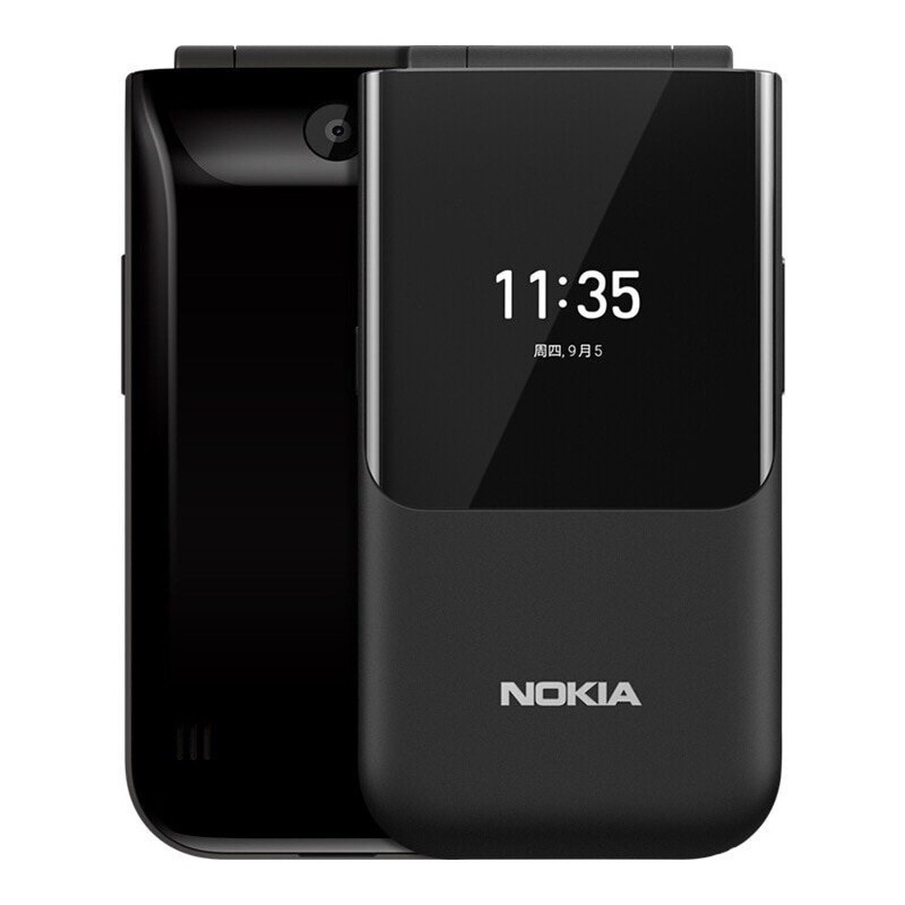 Novo Nokia 2720 Fold Desbloqueado Telefone Celular 2.4 Polegada Dual SIM Flip GSM Versão Internacional