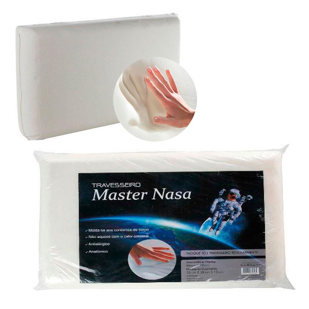 Conjunto Jogo 2 peças Travesseiros Nasa Super Alto Macio Original Conforto Altura 14cm