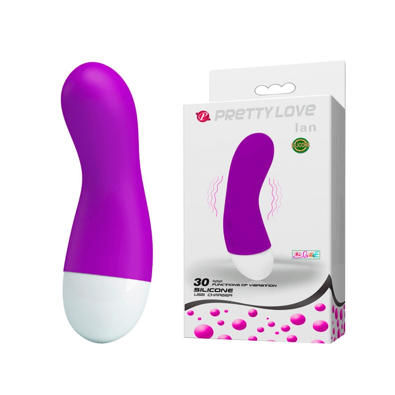 Vibrador Estimulador em Silicone com 30 Modos de Vibração e Carregamento via USB - Pretty Love Ian | 5,6 x 3,8 cm em Oferta na Shopee