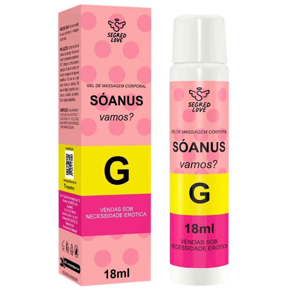 Só Anus Gel Anestésico Anal 18ml Secret Love