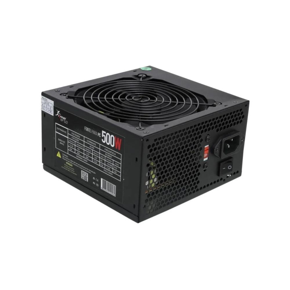 Fonte de Alimentação 500w Real Para Pc Gamer Bivolt 20/24pinos Computador