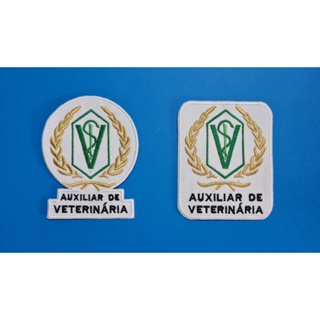 Patch Aplique Auxiliar de Veterinária - Bordado - 8,5cm x 10cm em Oferta na Shopee