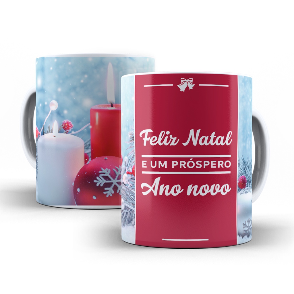 Caneca Personalizada de Porcelana - Feliz Natal e um Próspero Ano Novo -  Presente/Decoração/Natal - Promoção - Pronta Entrega- Envio Imediato! |  Shopee Brasil