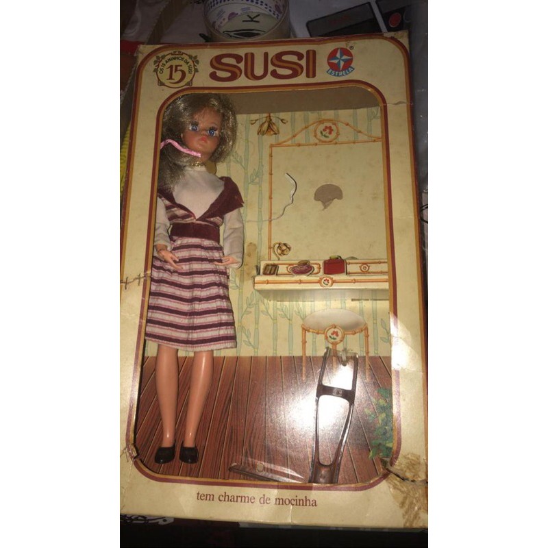 boneca susi 1981 cabelos com mechas