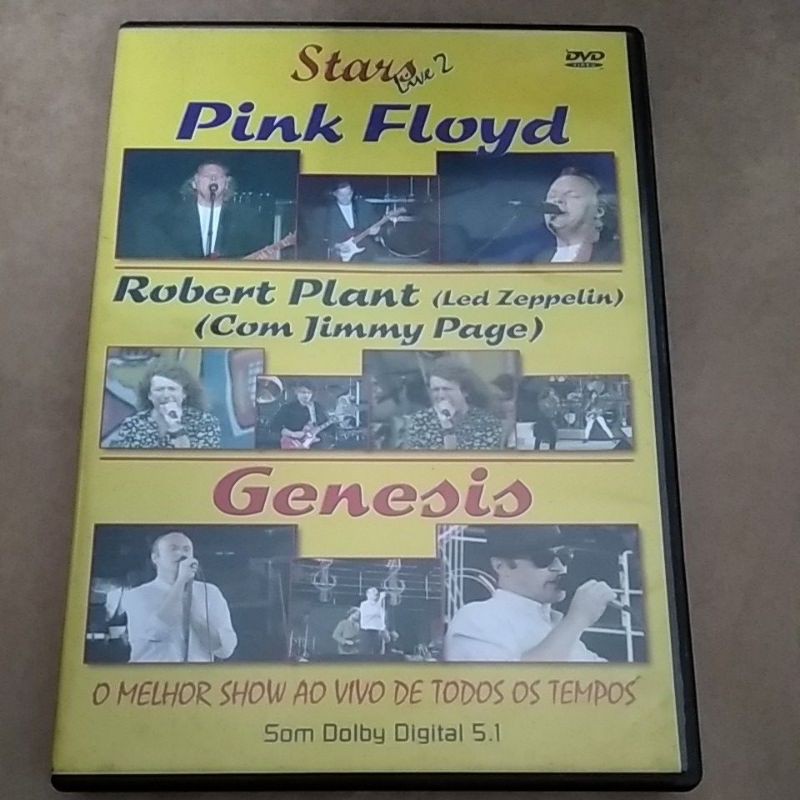 dvd l Stars Live 2-pink floyd+ genesis+robert plant