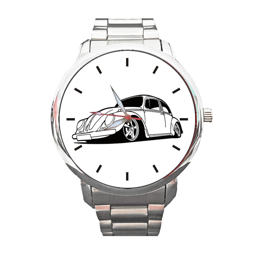 Relógio Fusca 2 Volks Colecionador Coleção Carro Antigo 1608G Original Impacto Relógios
