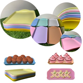 Bandeja Bibi Porta Docinhos Bandeja Para Decoração De Festa 20 x 13 cm - Cores Candy