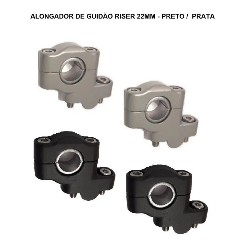 Alongador Guidão Riser Fixo Royal Enfield Interceptor 650 / Bear 650
