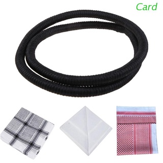 Homens Xadrez Lenço Shemagh Muçulmano Dubai Turbante Neck Envoltório Headcover
